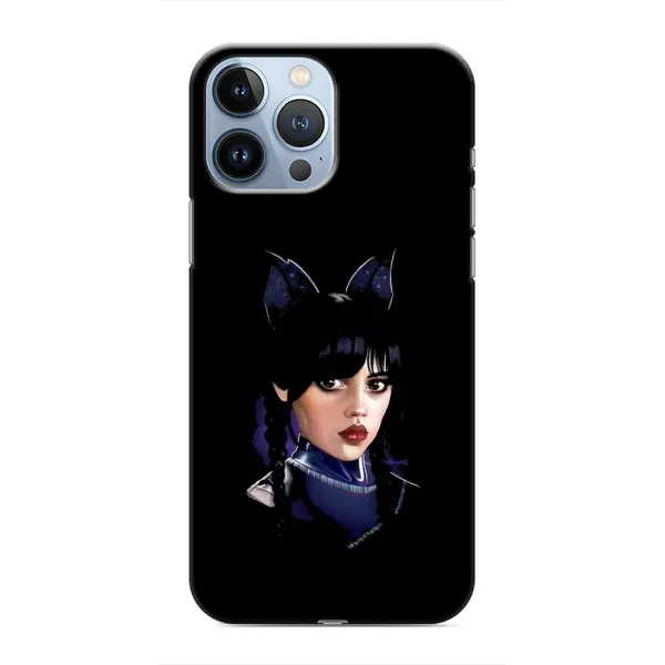Чехол с рисунком «Милая Уэнсдей» для iPhone 13 Pro Max Чехол с рисунком «Милая Уэнсдей» для iPhone 13 Pro Max