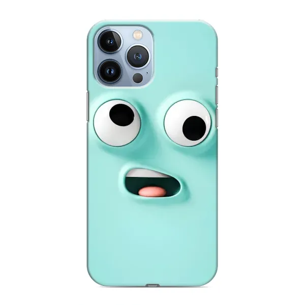 Чехол с рисунком «Забавное мятное лицо» для iPhone 13 Pro Max Чехол с рисунком «Забавное мятное лицо» для iPhone 13 Pro Max