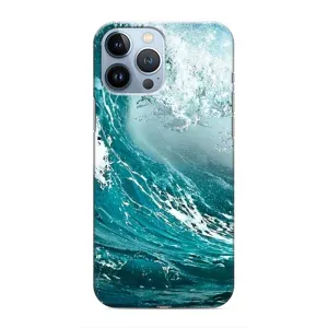 Летний Чехол на iPhone 13 Pro Max (Морская волна)