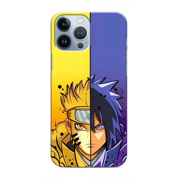 Чехол с рисунком «Naruto Vs Sasuke» для iPhone 13 Pro Max Чехол с рисунком «Naruto Vs Sasuke» для iPhone 13 Pro Max