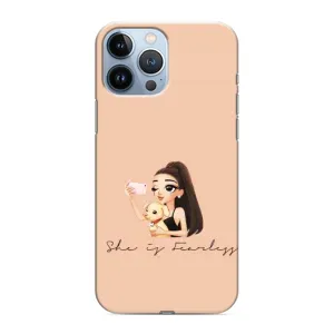 Силиконовый Чехол на iPhone 13 Pro Max с картинкой Стильных Девушек (С собакой)