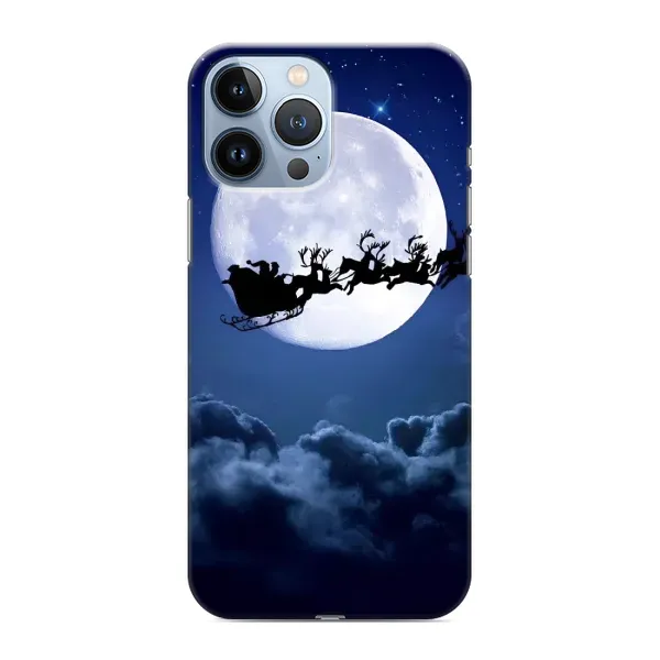 Чехол с рисунком «Санта - луна» для iPhone 13 Pro Max Чехол с рисунком «Санта - луна» для iPhone 13 Pro Max