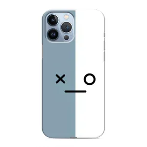 Силиконовые Чехлы (смешные стикеры) для iPhone 13 Pro Max (Серо-белый)
