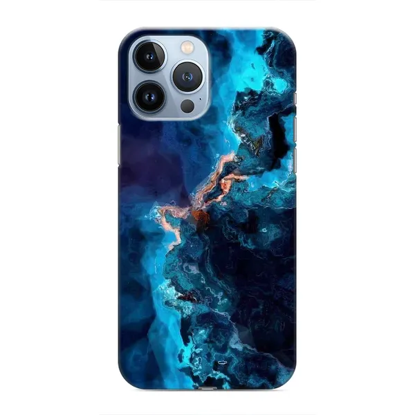 Чехол с рисунком «Синий мрамор» для iPhone 13 Pro Max Чехол с рисунком «Синий мрамор» для iPhone 13 Pro Max