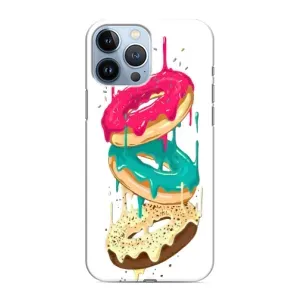Чехол с изображением вкусной еды для iPhone 13 Pro Max (Сочные пончики)