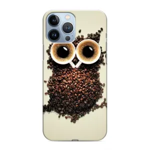 Чехлы с принтом СОВЫ для iPhone 13 Pro Max (Сова с зерен кофе)