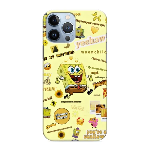 Чехол с рисунком «Спанч Боб бежит» для iPhone 13 Pro Max Чехол с рисунком «Спанч Боб бежит» для iPhone 13 Pro Max