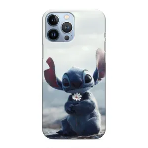 Чохол з малюнком Стіч для iPhone 13 Pro Max (Стіч з квіткою)