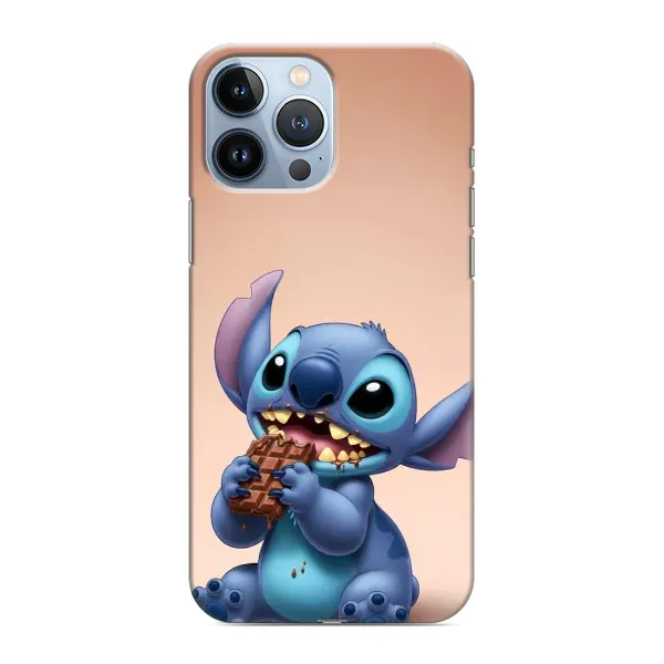 Чехол с рисунком «Стич с шоколадом» для iPhone 13 Pro Max Чехол с рисунком «Стич с шоколадом» для iPhone 13 Pro Max