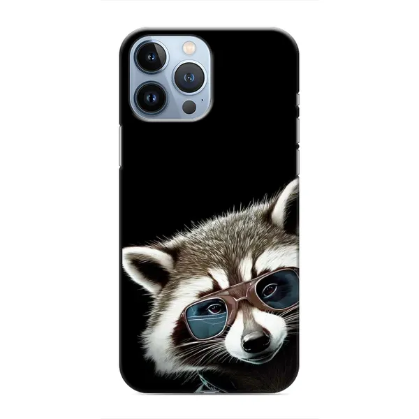 Чохол з малюнком «Стильний Єнот» для iPhone 13 Pro Max