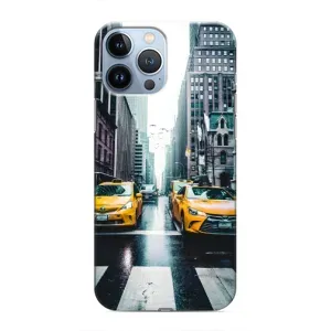 Силиконовый бампер (Работники) на iPhone 13 Pro Max (Такси)
