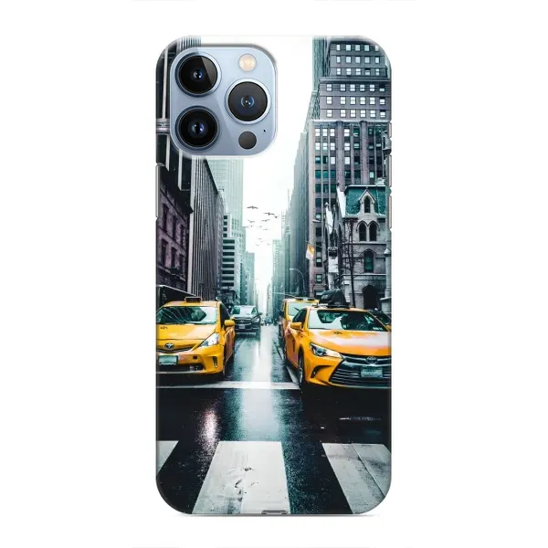 Чехол с рисунком «Такси» для iPhone 13 Pro Max Чехол с рисунком «Такси» для iPhone 13 Pro Max