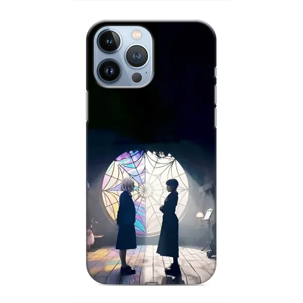 Чехол с рисунком «Уэнсдей и Энди» для iPhone 13 Pro Max Чехол с рисунком «Уэнсдей и Энди» для iPhone 13 Pro Max