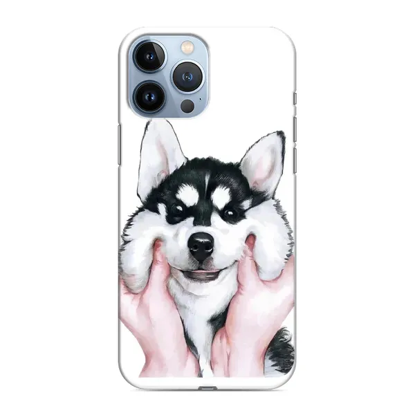 Чехол с рисунком «Собака Хаски» для iPhone 13 Pro Max Чехол с рисунком «Собака Хаски» для iPhone 13 Pro Max