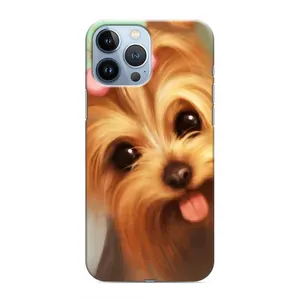 Чехол (ТПУ) Милые собачки для iPhone 13 Pro Max (Йоршенский терьер)