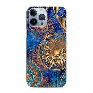 Чохли з сенсом на iPhone 13 Pro Max (Золоті узори)