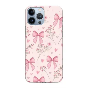 Чехол банты для iPhone 13 Pro (Банты с цветами)