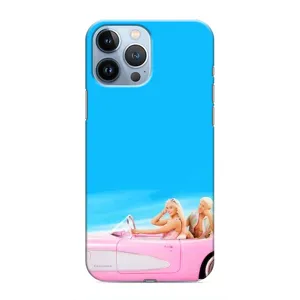 Силиконовый Чехол Барби Фильм на iPhone 13 Pro (Барби и Кен)