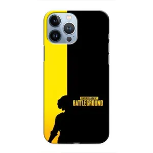 Чехол (TPU) с картинкой "Лого Пабг" на Айфон 13 Про (Battlegrounds)