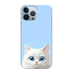 Чехол на тематику: Коты для iPhone 13 Pro (Белый кот)