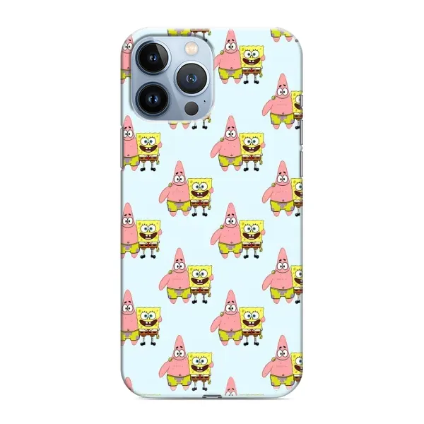 Чехол с рисунком «Боб и Патрик» для iPhone 13 Pro