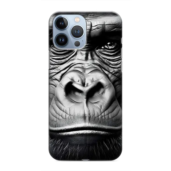 Чехол с рисунком «Черная обезьяна» для iPhone 13 Pro Чехол с рисунком «Черная обезьяна» для iPhone 13 Pro