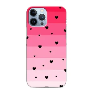 Чехлы с тематикой "Маленькие Сердечки" на iPhone 13 Pro (Чорные сердечки)