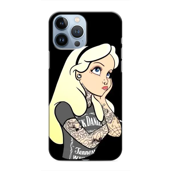 Чехол с рисунком «Девушка обиделась» для iPhone 13 Pro