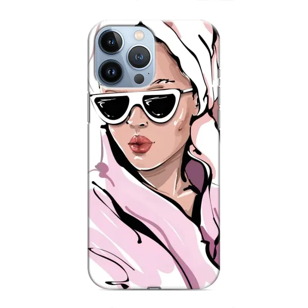 Чехол с рисунком «Девушка в халате» для iPhone 13 Pro