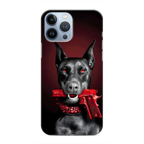 Чехол с рисунком «Доберман злой» для iPhone 13 Pro Чехол с рисунком «Доберман злой» для iPhone 13 Pro