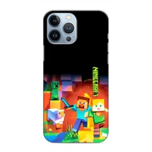 Чехлы для iPhone 13 Pro (Персонажи Майн Крафт) (Герой Майнкрафт)
