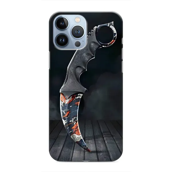 Чехол с рисунком «Кинжал КС ГО» для iPhone 13 Pro Чехол с рисунком «Кинжал КС ГО» для iPhone 13 Pro