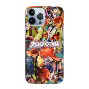 Силіконовий чохол з принтом Зоотрополіс для iPhone 13 Pro (Колаж героїв)