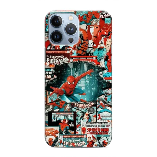 Чехол с рисунком «Комиксы Человек Паук» для iPhone 13 Pro Чехол с рисунком «Комиксы Человек Паук» для iPhone 13 Pro