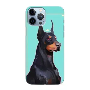 Чехол ДОБЕРМАН для iPhone 13 Pro (Король доберман)