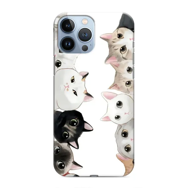 Чехол с рисунком «Коты» для iPhone 13 Pro
