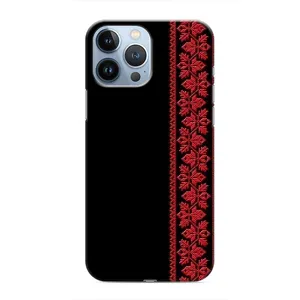 Силіконовый Чохол на iPhone 13 Pro (Червона вишиванка)