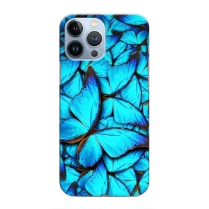 Силиконовый бампер с картинкой животных для iPhone 13 Pro (Крылья бабочек)