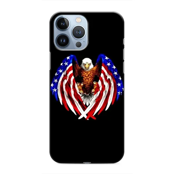 Чехол с рисунком «Крылья США» для iPhone 13 Pro Чехол с рисунком «Крылья США» для iPhone 13 Pro