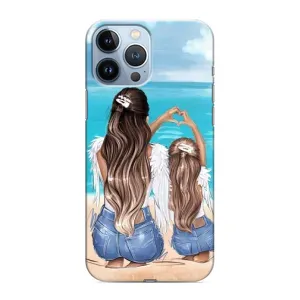 Чехол с рисунком «Мама и дочь» для iPhone 13 Pro