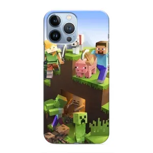 Чехлы для iPhone 13 Pro (Персонажи Майн Крафт) (Майн-крафт)