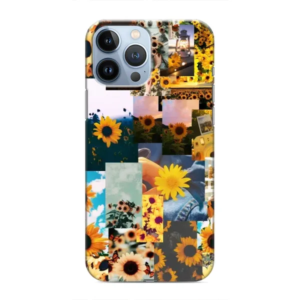 Чехол с рисунком «Подсолнуховый дизайн» для iPhone 13 Pro Чехол с рисунком «Подсолнуховый дизайн» для iPhone 13 Pro
