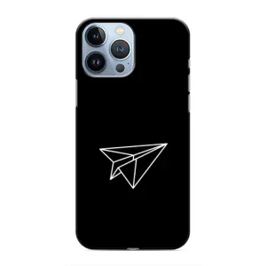 Чохол з картинками на чорному фоні для iPhone 13 Pro (Літак)