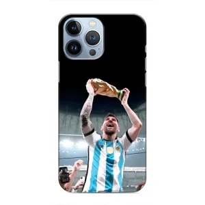 Чехлы Лео Месси Аргентина для iPhone 13 Pro (Счастливый Месси)