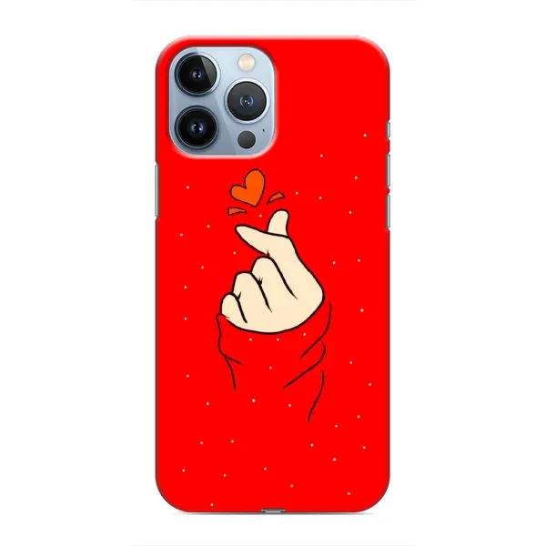 Чехол с рисунком «Сердце на красном» для iPhone 13 Pro