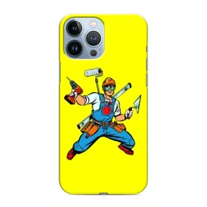 Силіконовий бампер (Працівники) на iPhone 13 Pro (Будівельник)