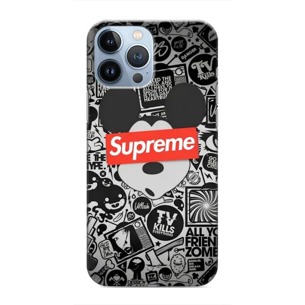 Чехол с рисунком «Supreme Маус» для iPhone 13 Pro Чехол с рисунком «Supreme Маус» для iPhone 13 Pro