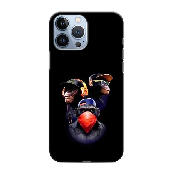 Чехол с рисунком «Три обезьяны» для iPhone 13 Pro Чехол с рисунком «Три обезьяны» для iPhone 13 Pro
