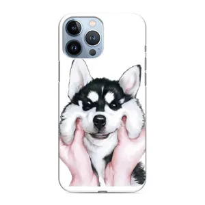 Бампер для iPhone 13 Pro с картинкой "Песики" (Собака Хаски)