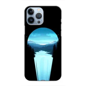 Літній Чохол на iPhone 13 Pro (Синій Водоспад)